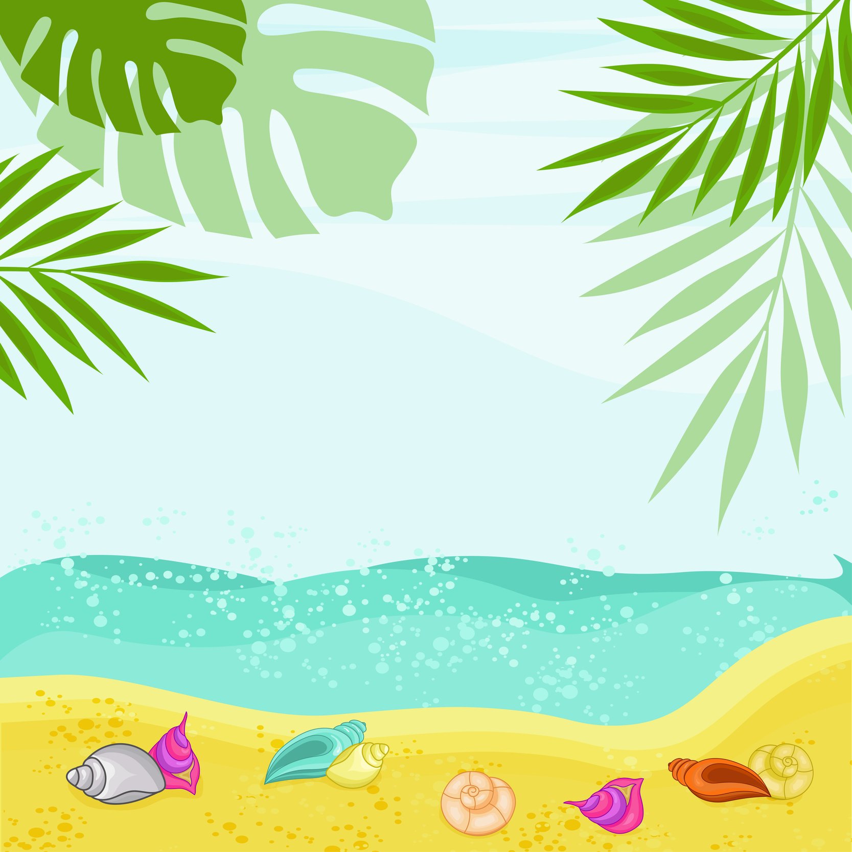 Seashore, beach. Background